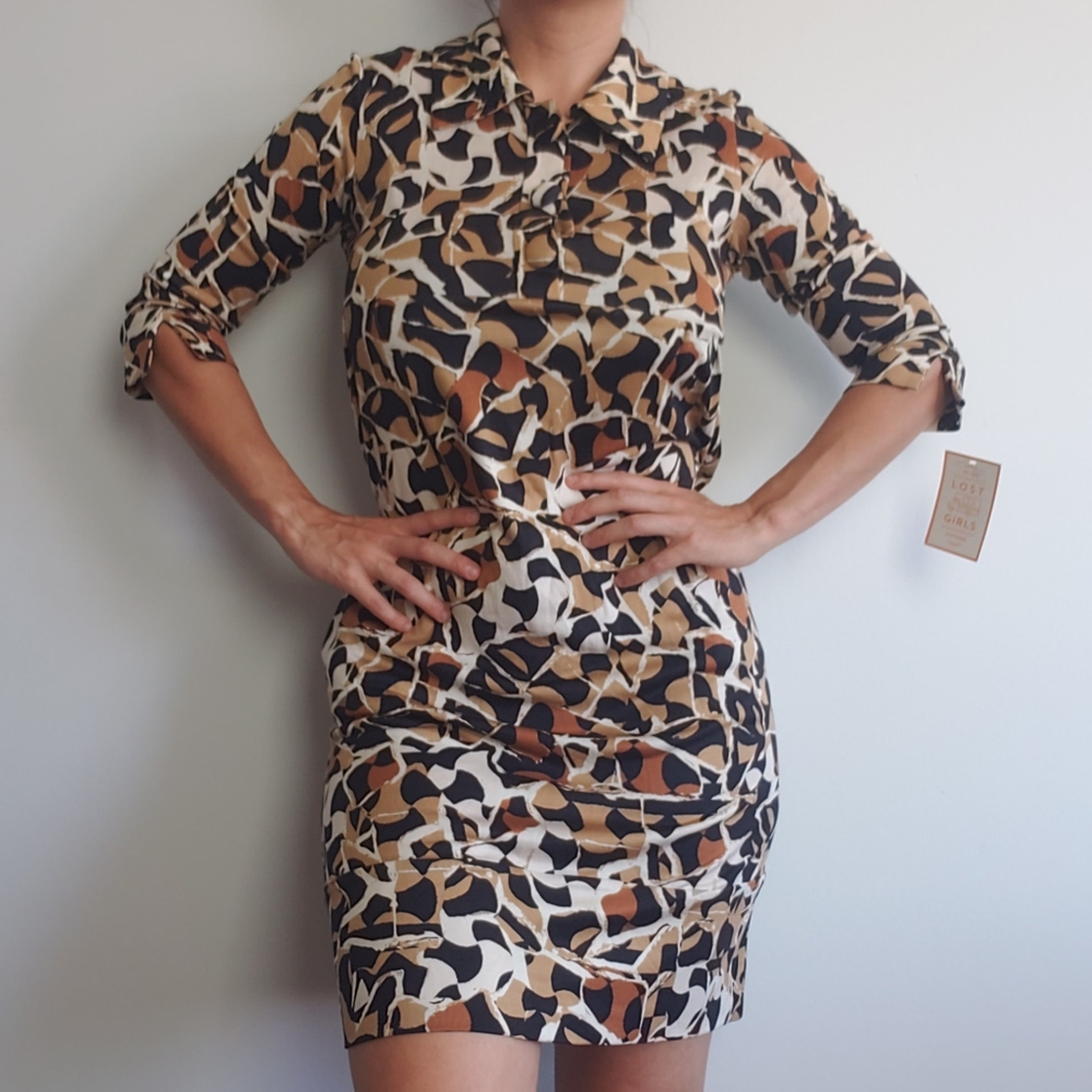DVF Pure Silk Wild Print Dress - Picture 7 of 11